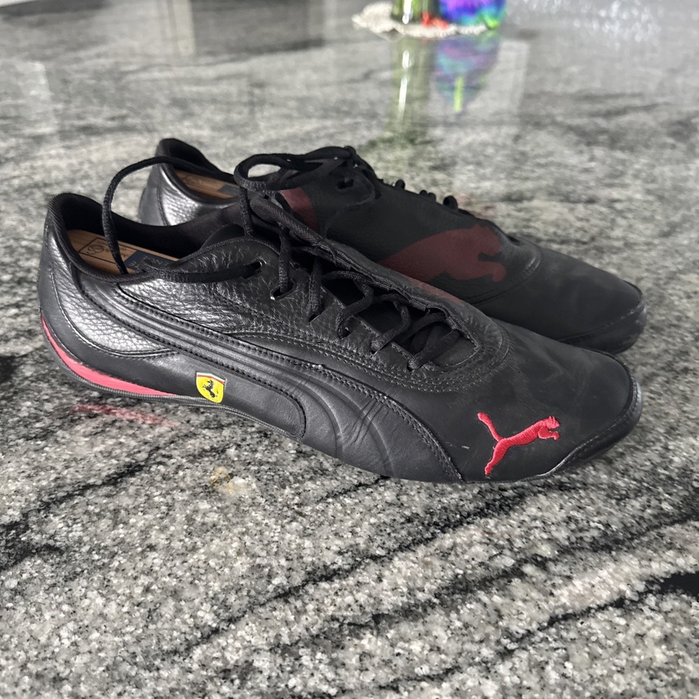 Puma Ferrari Drift Cat IIISF trainers Black Red Size 11.5 US 10.5 UK